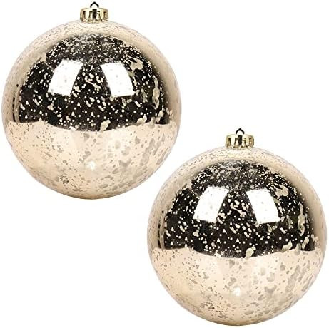 Extra Large Hanging Shatterproof Tree Ball Clear Christmas Ball Ornaments Decorative Mercury Ball... | Amazon (US)
