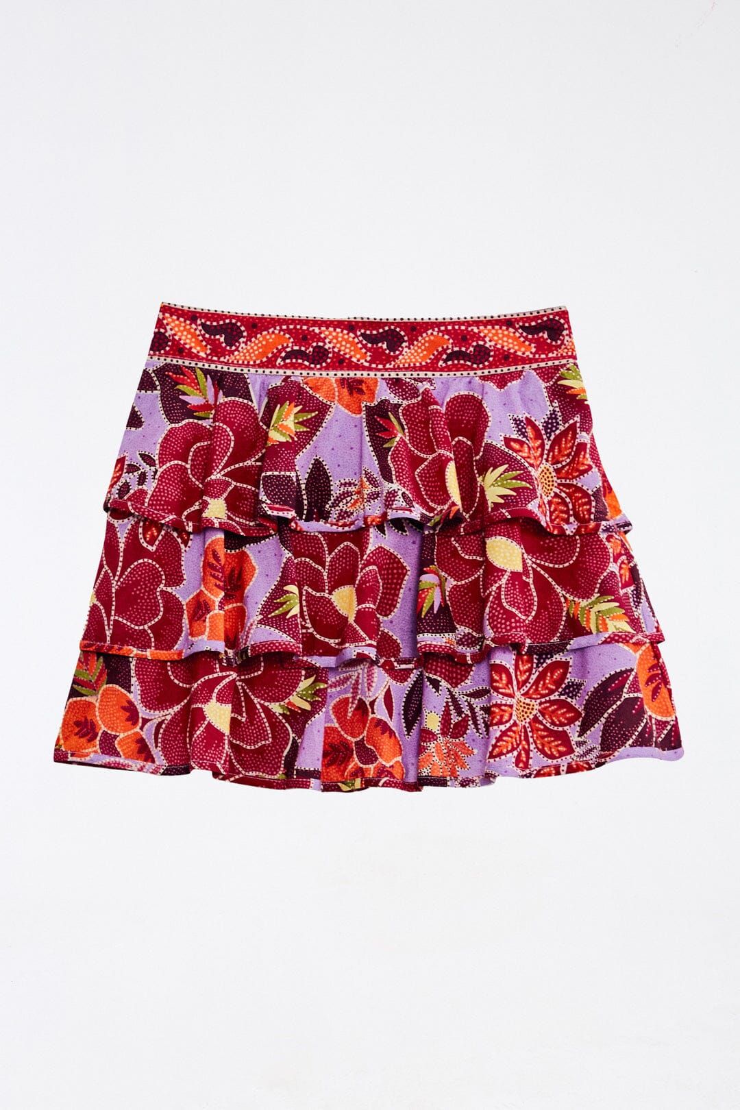 Sweet Floral Layered Mini Skirt | FarmRio