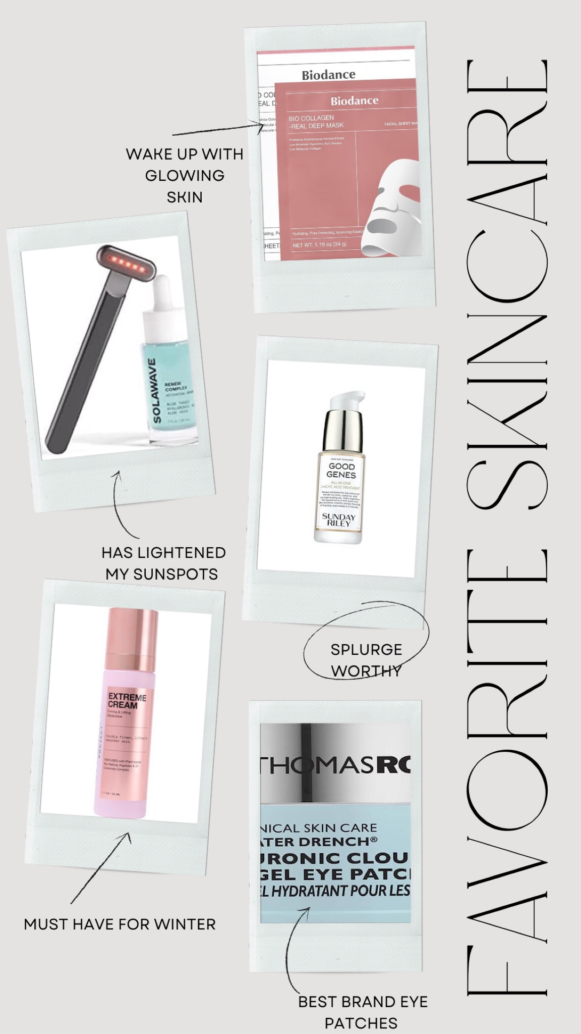 Favorite skincare products #skincare #beauty #skin #antiaging 

#LTKFindsUnder50