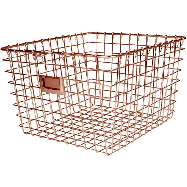 Spectrum Medium Storage Basket, Copper | Walmart (US)