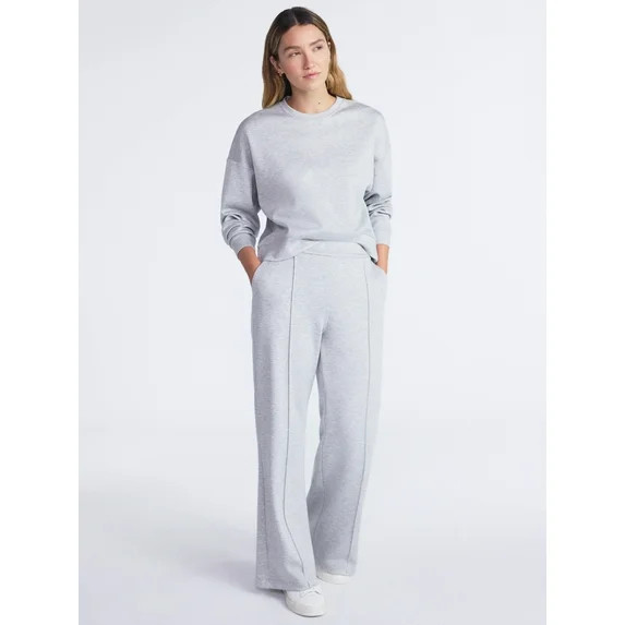 Scoop Women’s and Women’s Plus New Scubaknit Seamed Sweatpants, Regular and Short Lengths, Si... | Walmart (US)