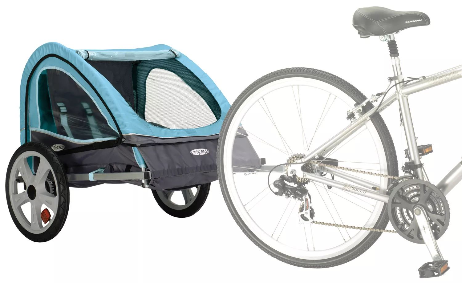 InSTEP Take 2 Double Bicycle Trailer, Kids Unisex, Size: One size | Dick's Sporting Goods