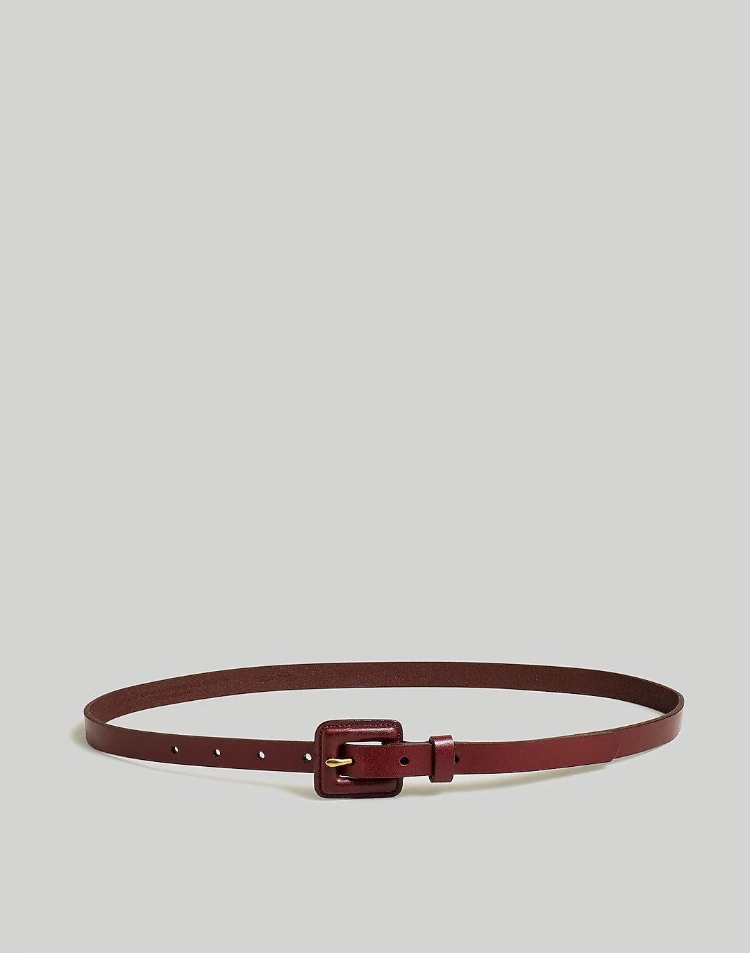 Pebbled Leather Covered-Buckle Belt | Madewell