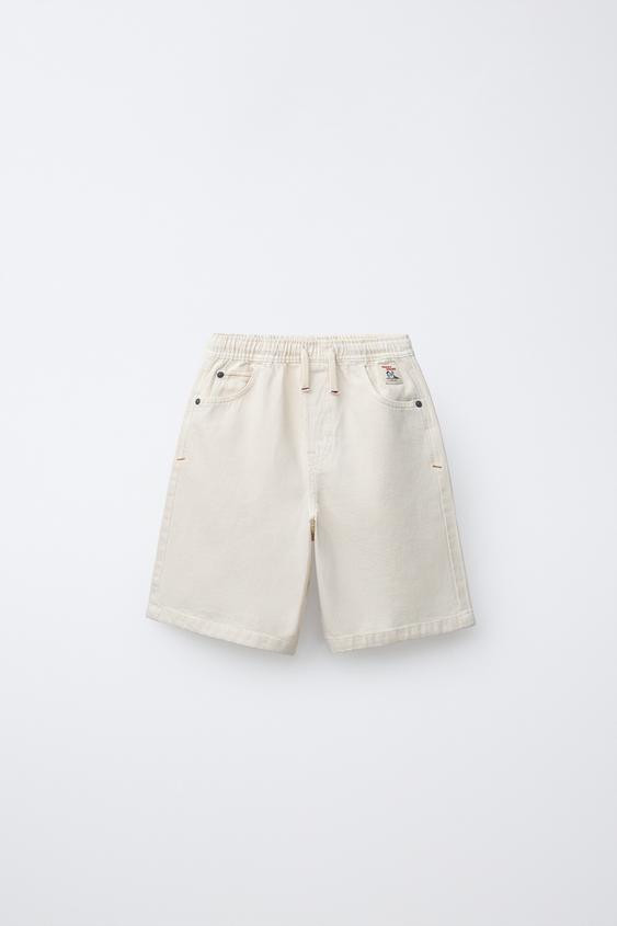 BAGGY LABEL SHORTS | Zara US