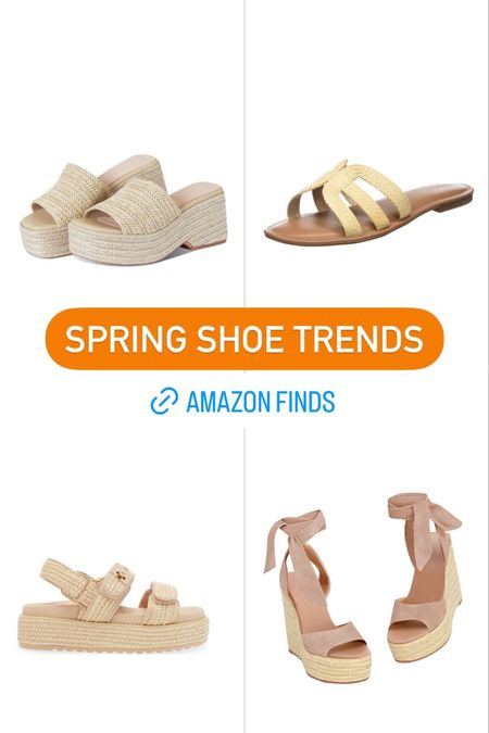 Spring shoe trend to try from Amazon 🧡 

Slide sandals, platform sandals, wedges, espadrilles, trending shoes



#LTKGiftGuide #LTKstyletip #LTKshoecrush