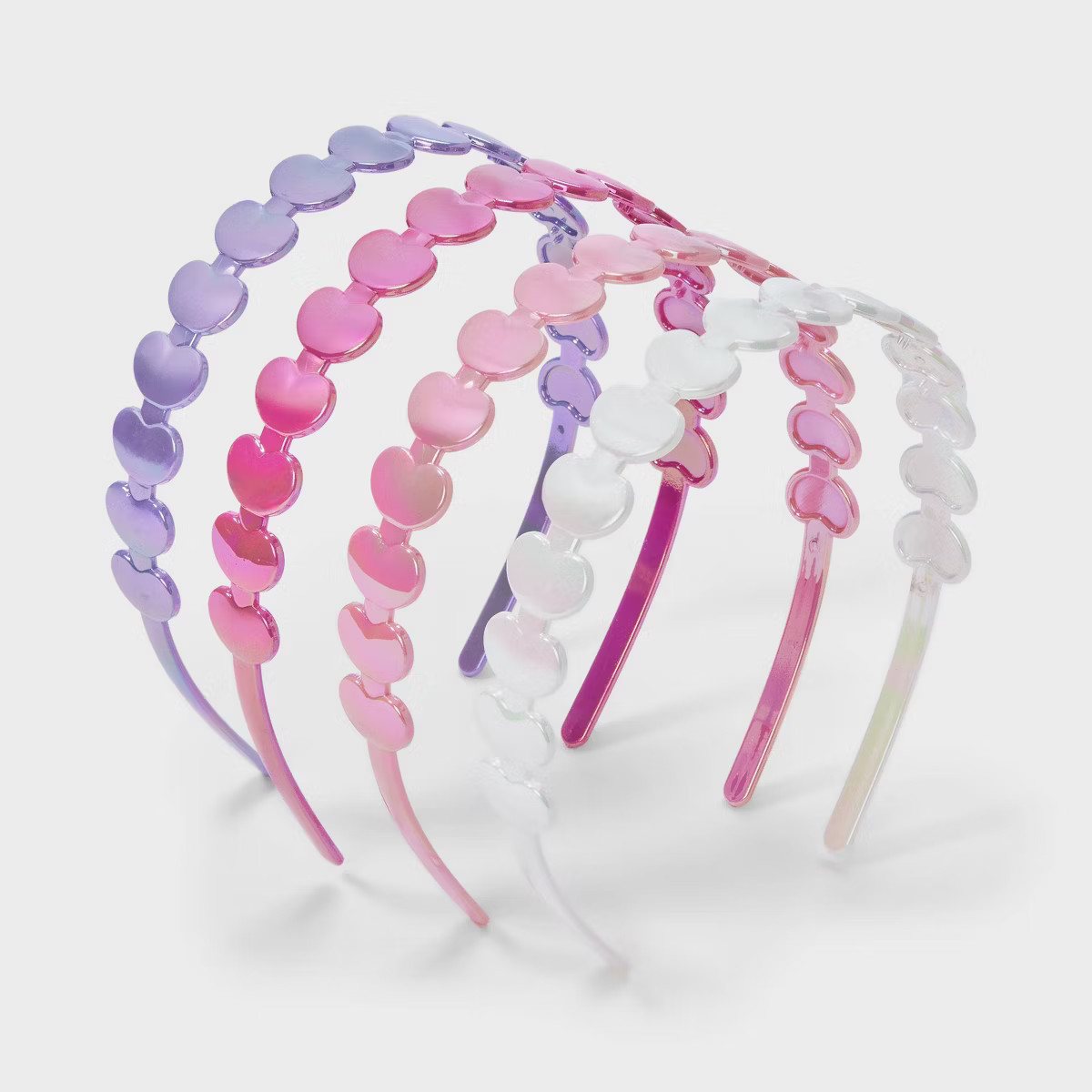 Girls' 4pk Plastic Heart Headband - Cat & Jack™️: Fashion Accessory for All Hair Types | Target