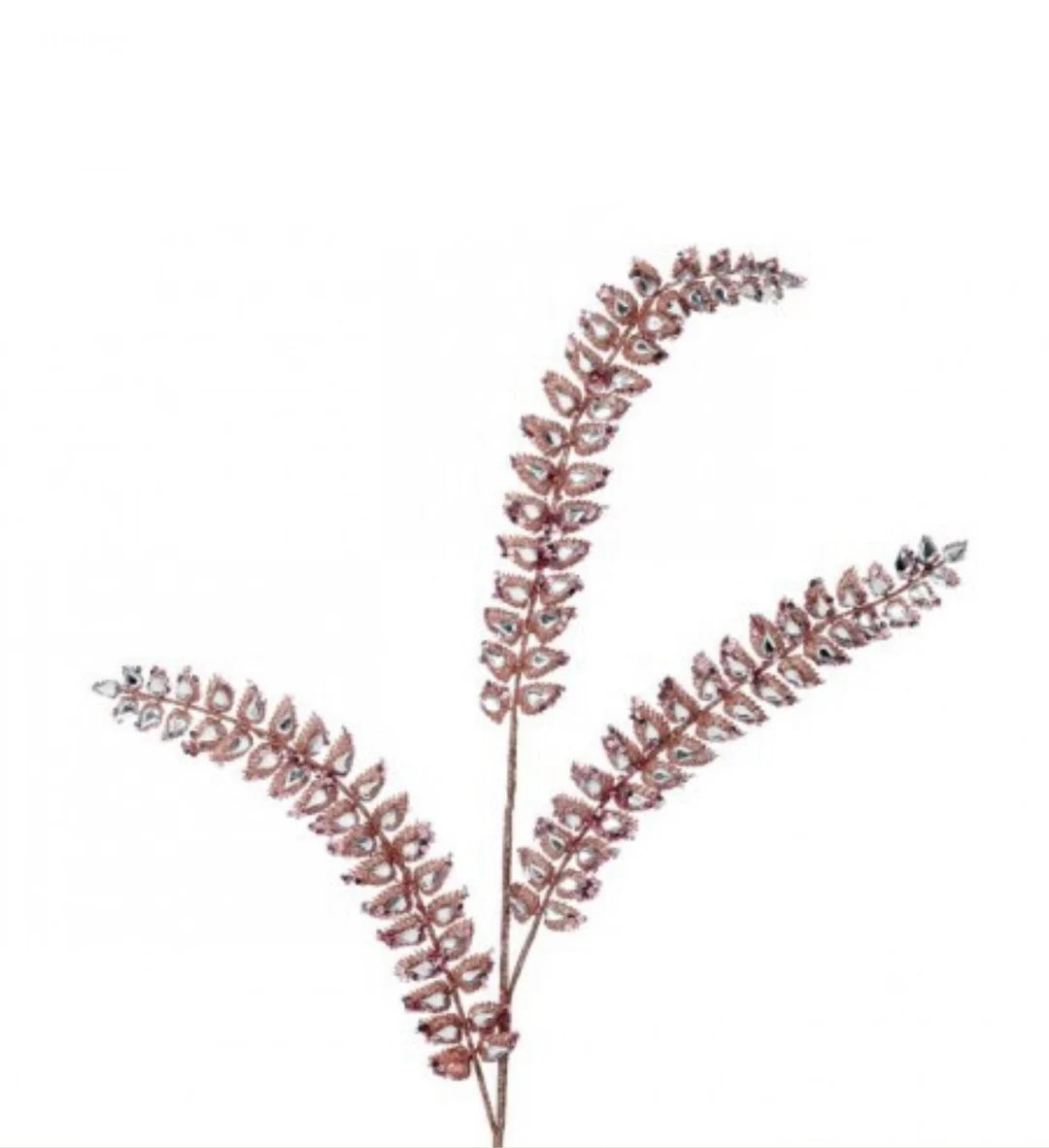 Rose Gold & Pink Jeweled Fern Spray~ 34.5” | Etsy (US)