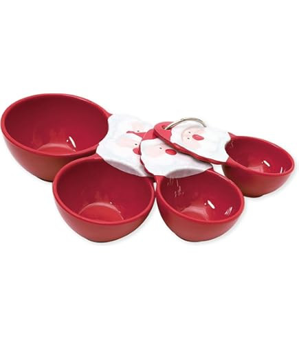 Garneck 4Pcs Santa Claus Ceramic Measuring Spoon Red Kitchen Measuring Spoons for Baking and Cook... | Amazon (US)