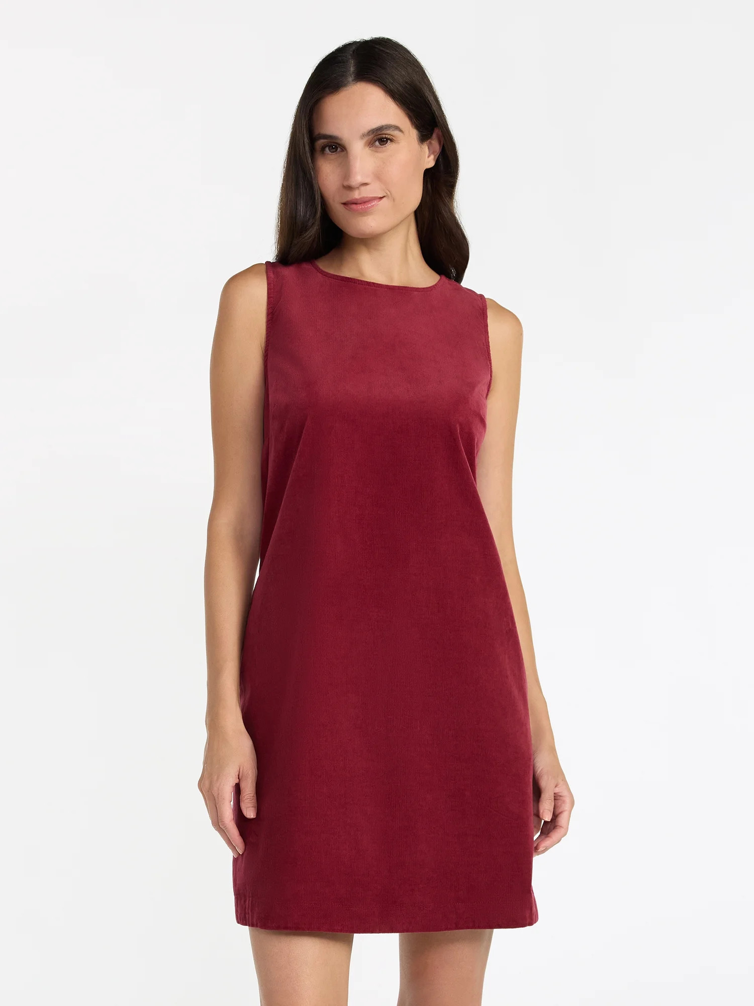 Time and Tru Women's Corduroy Shift Dress, XS-XXXL | Walmart (US)