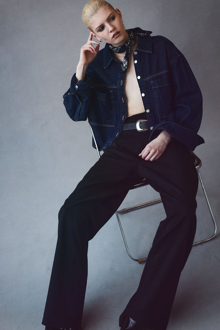 Tailored trousers - Black - Ladies | H&M GB | H&M (UK, MY, IN, SG, PH, TW, HK)