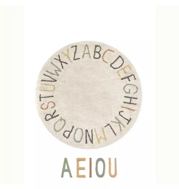 LORENA CANALS Washable Play Rug ABC color and letters | Janie and Jack