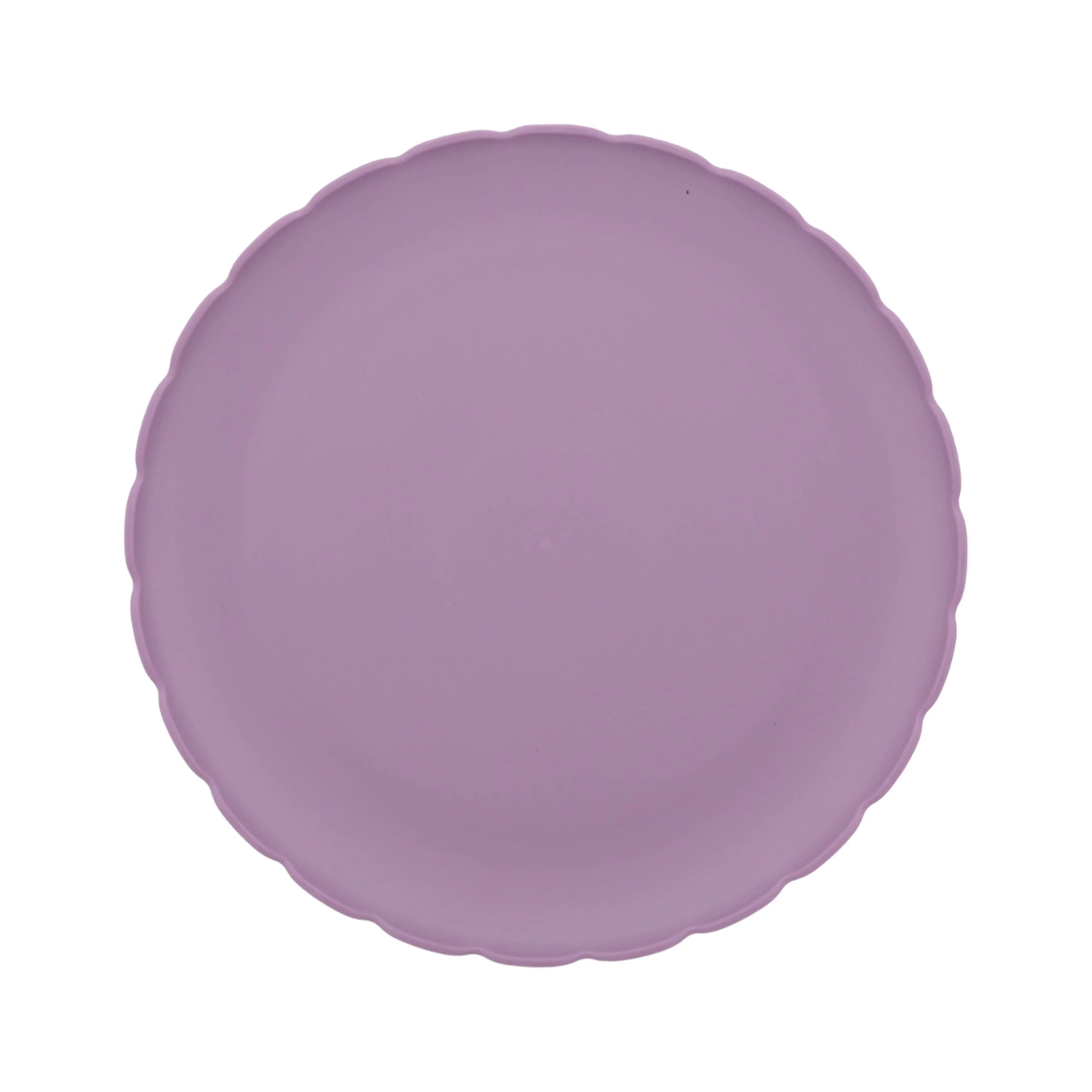 Mainstays 10.5 inch Round Plastic Plate, Purple | Walmart (US)