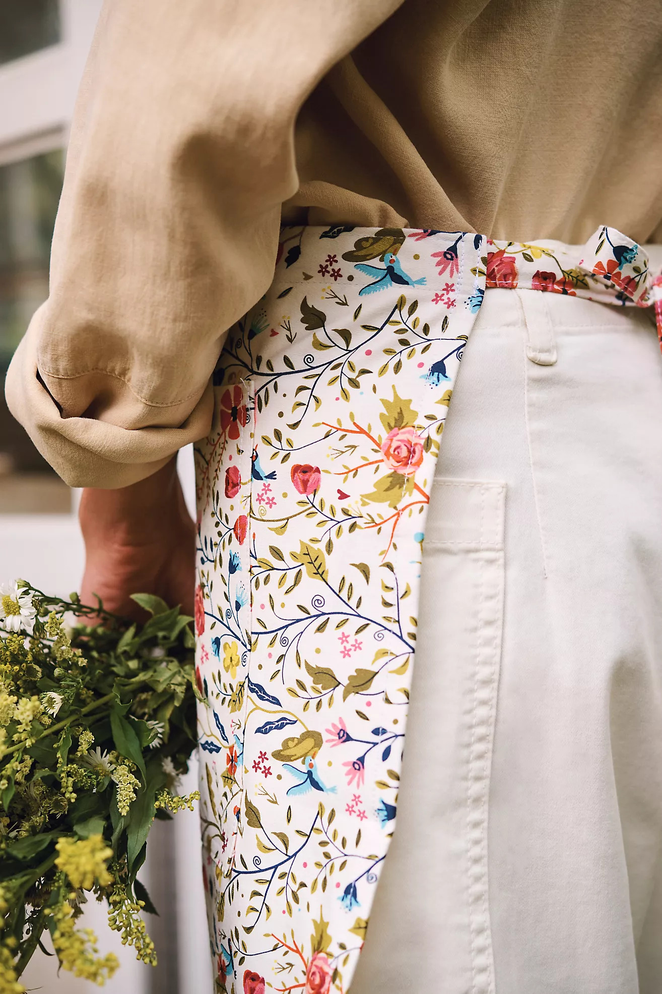 Garden Paradise Half Apron | Anthropologie (US)