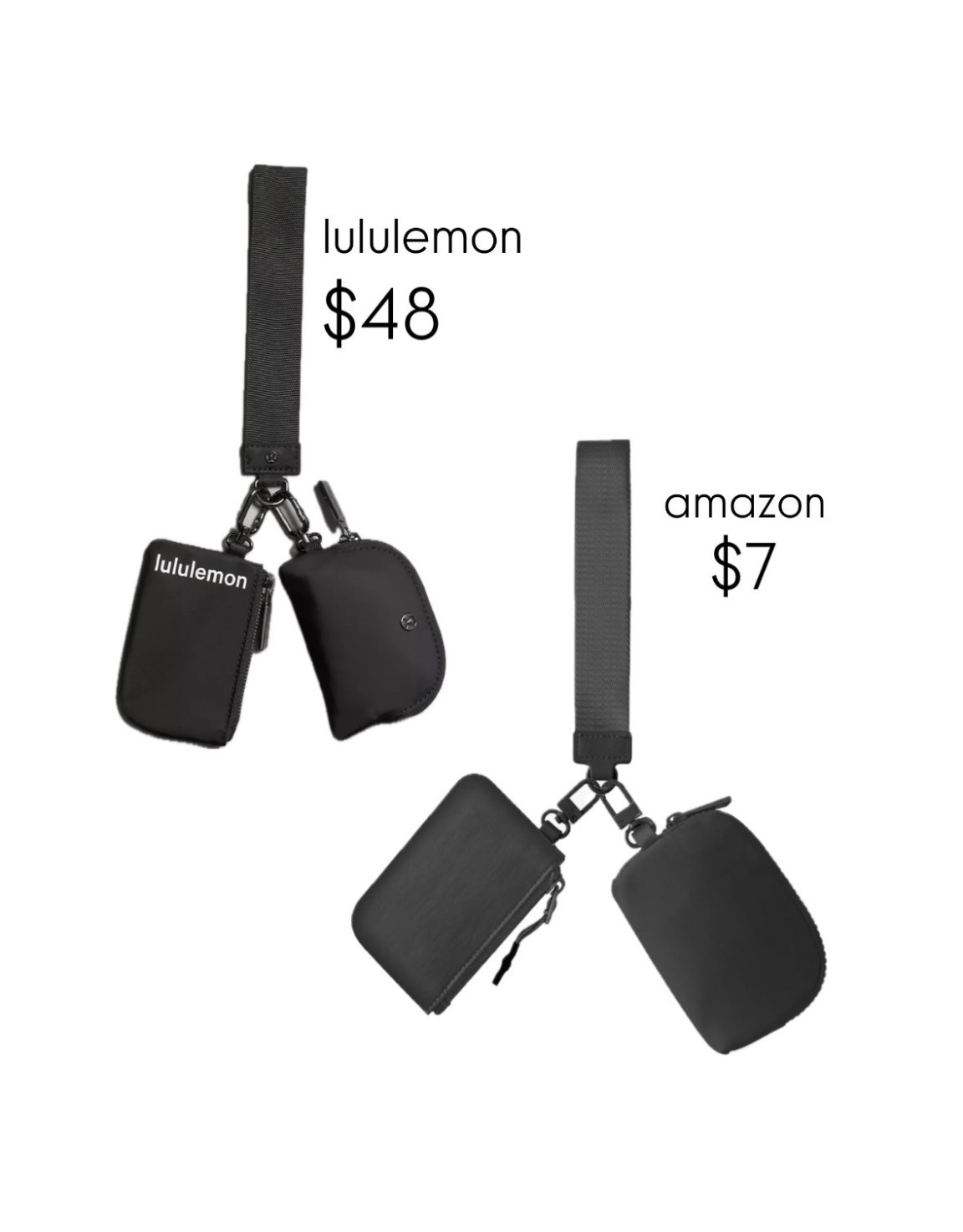 My daughter asked for the lululemon dual pouch wristlet for Christmas. Why buy that when I can get almost 7 Amazon ones for the same price? We are done paying for overpriced name brands. 

#LTKCyberWeek #LTKGiftGuide #LTKHoliday