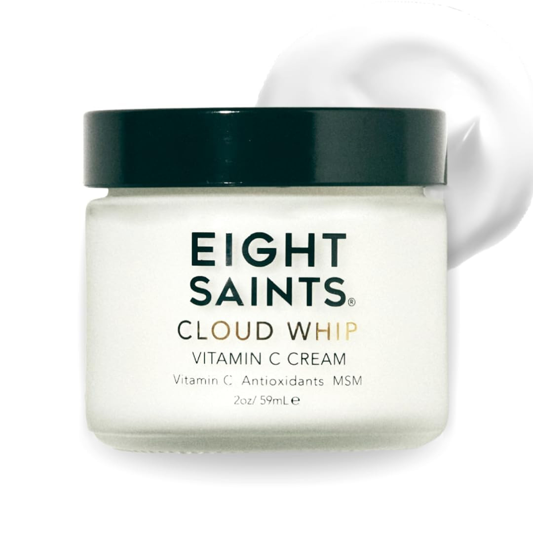Eight Saints Skincare Cloud Whip Vitamin C Face Moisturizer, Day Cream For Women, Anti Aging Cream To Reduce Fine Lines and Wrinkles, with Vitamin B5, Cocoa Butter, and Jojoba Oil, 2 Ounces | Amazon (US)
