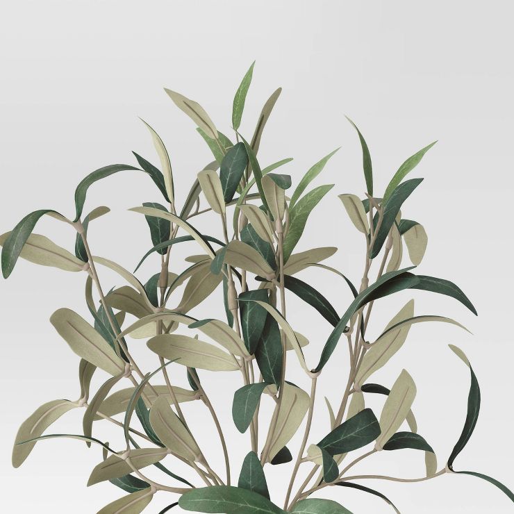 15" Artificial Olive Plant in Dolomite Pot Green - Threshold™ | Target