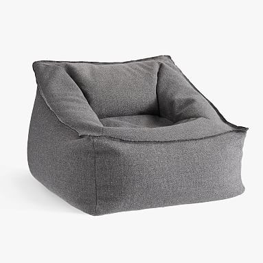 Tweed Charcoal Modern Lounger | Pottery Barn Teen | Pottery Barn Teen