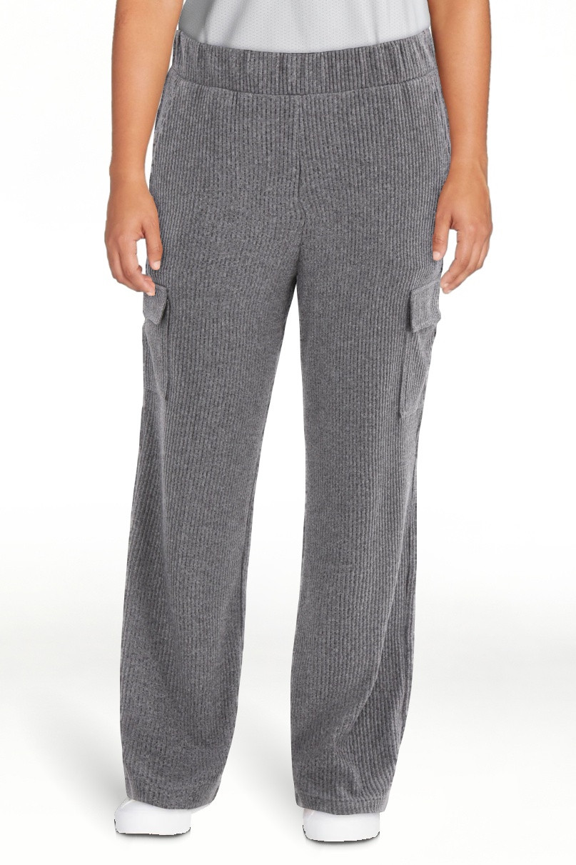 Avia Women’s and Women's Plus Corded Ribbed Seamed Wide-Leg Pants, Sizes XS-4X | Walmart (US)