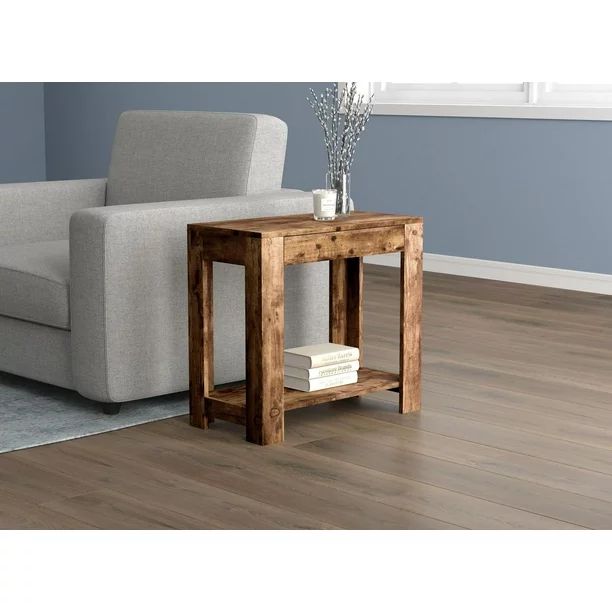 Safdie & Co. Accent Table 24L Brown Reclaimed Wood 1 Drawer 1 Shelf | Walmart (CA)
