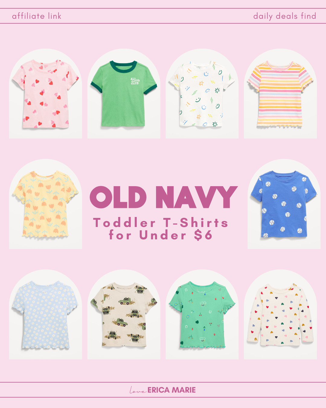 Old Navy has toddler tees for under $6. Such a good deal on everyday essentials. 

 #LTKmomlife #LTKSaleAlert #LTKBaby