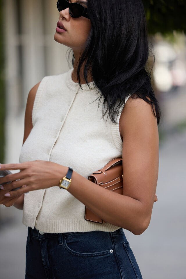 Heavenlyarn™ Crewneck Vest | Dynamite Clothing