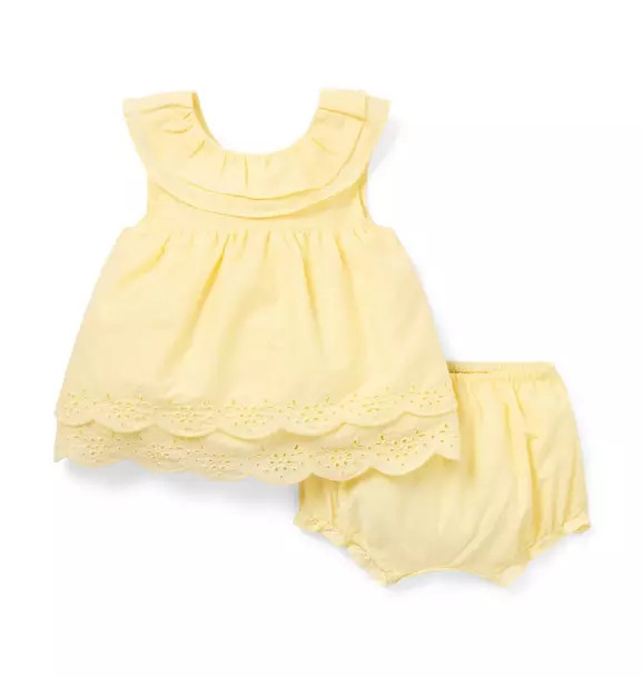 Baby Eyelet Trim Matching Set | Janie and Jack