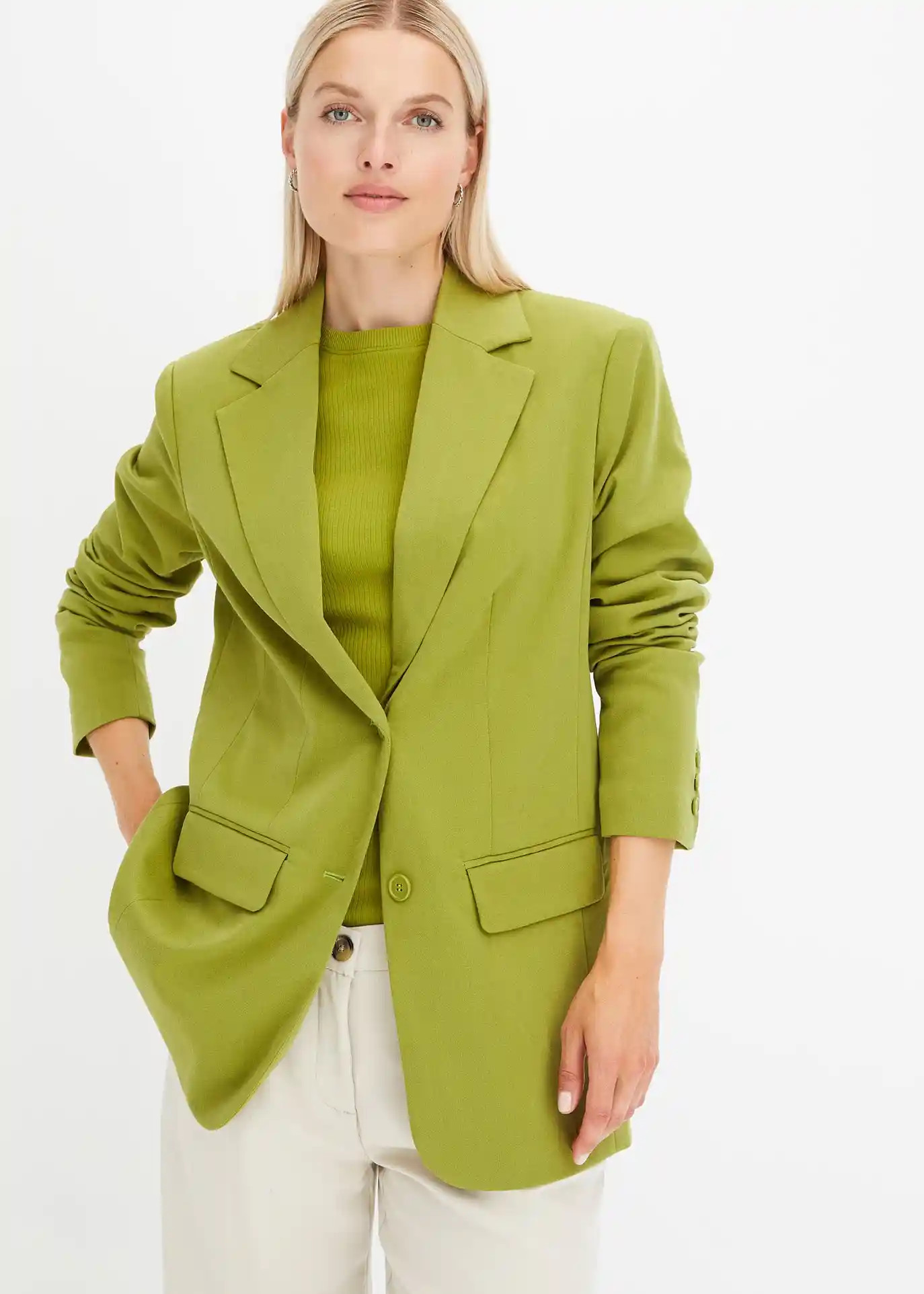 Blazer long en viscose mélangée | Bonprix FR