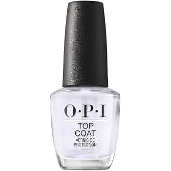 OPI Nail Lacquer Top Coat | Clear Nail Polish Top Coats | Classic, Quick Drying, High Shine, Gel-... | Amazon (US)
