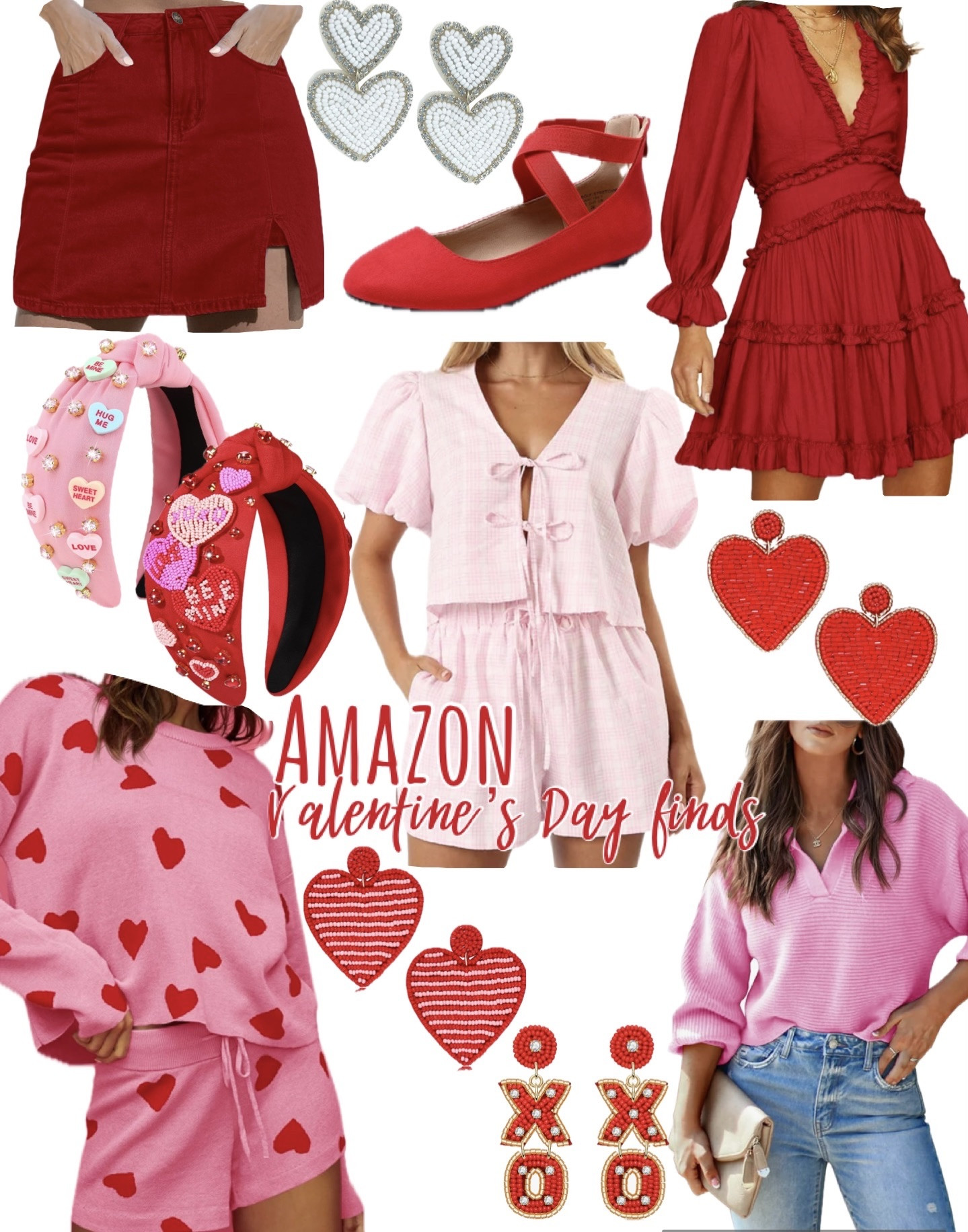 Amazon Valentine’s Day finds!! So many cute beaded earrings for Valentine’s Day, heart sweaters, red dress, Valentine’s Day headbands and more!! 

#LTKSeasonal