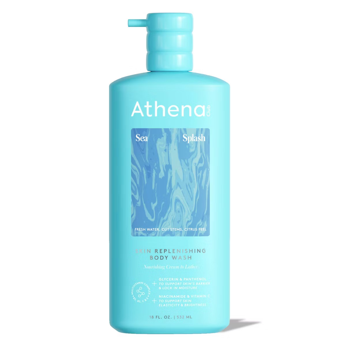 Athena Club Skin Replenishing Body Wash - Sea Splash -18 fl oz | Target