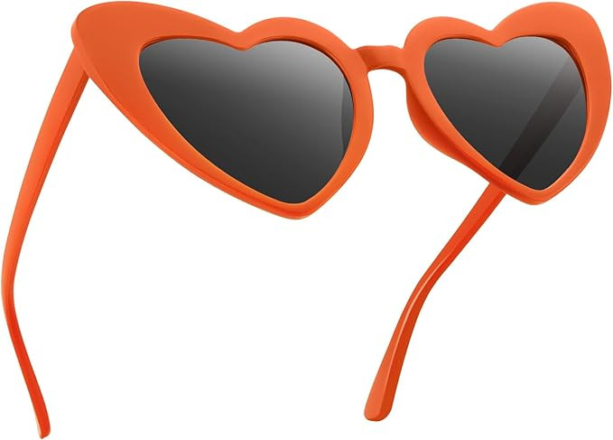 Heart Sunglasses for Women Halloween Glasses Wedding Accessories Rainbow Valentines Day Accessori... | Amazon (US)