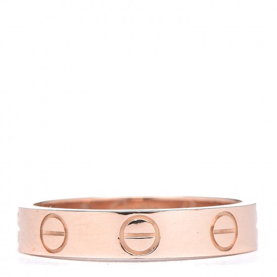 CARTIER 18K Pink Gold 3.5mm LOVE Ring 48 4.5 | Fashionphile
