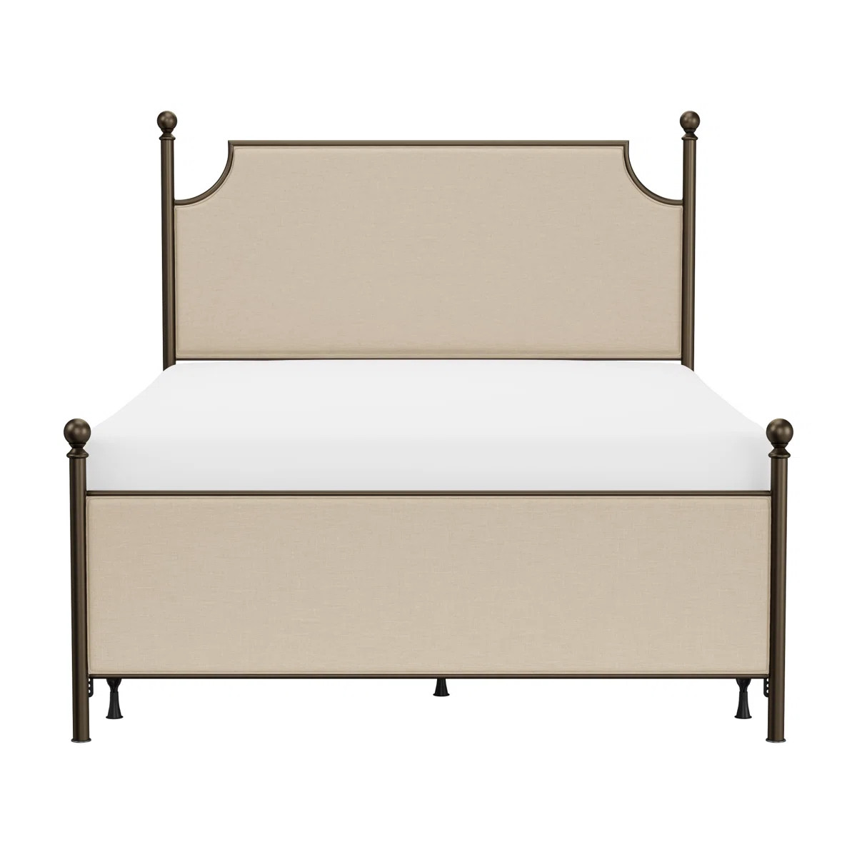 Aasif Upholstered Metal Standard Bed | Wayfair North America
