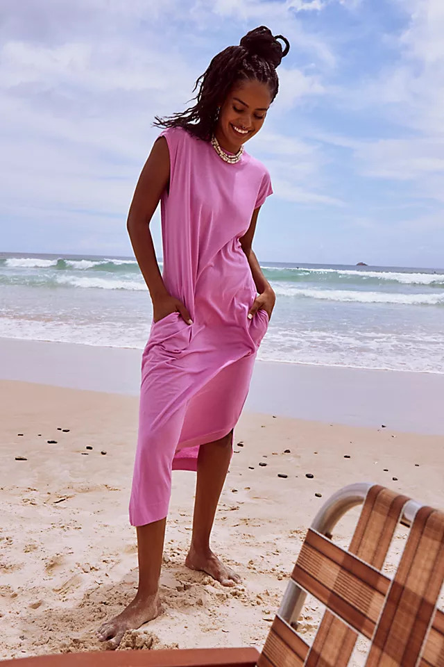 All Day Long Midi T-Shirt Dress | Free People (Global - UK&FR Excluded)