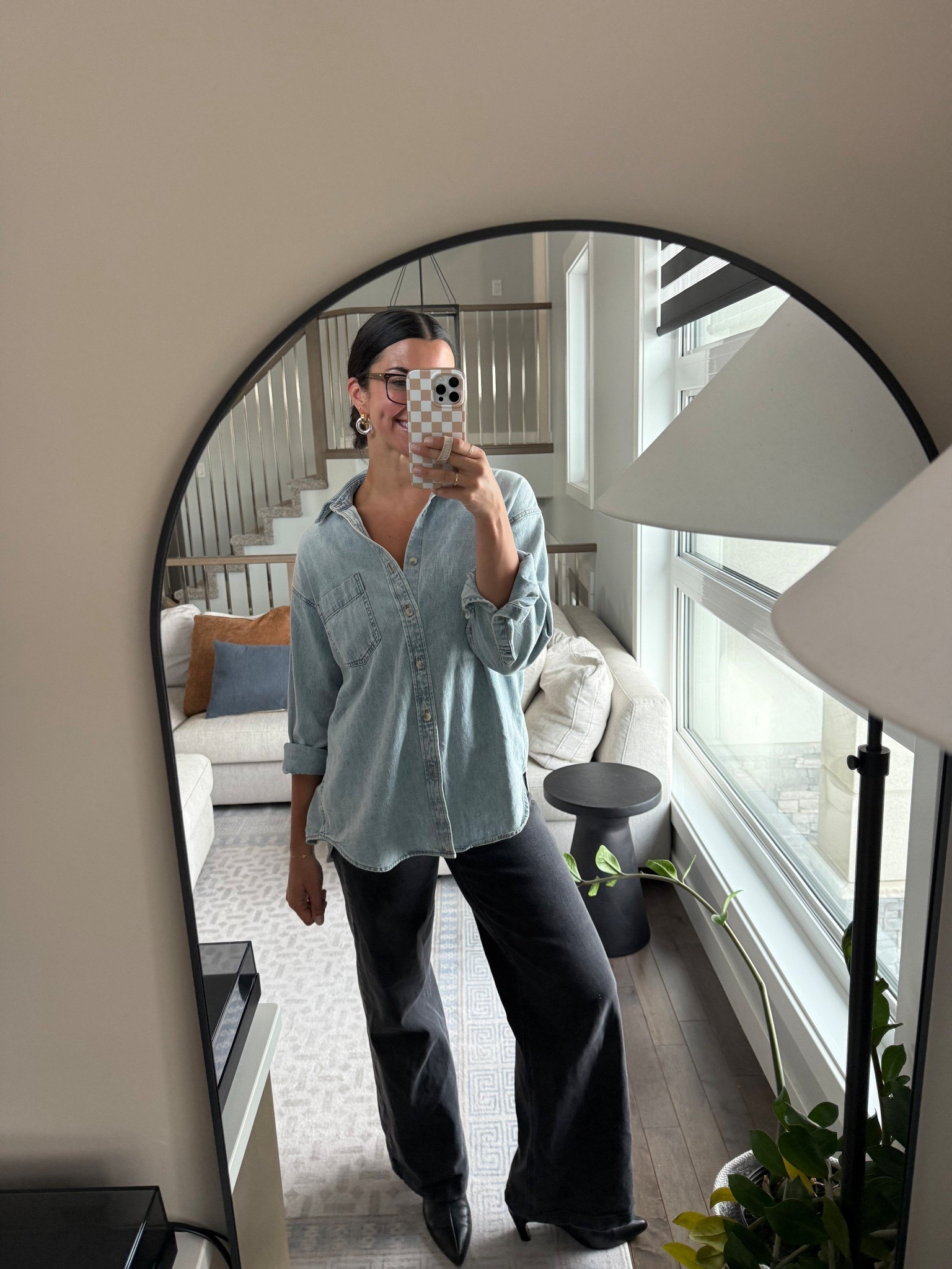 Forever will love this denim shirt! I have in multiple washes. I’m in small! Jeans are tts 

#LTKcanada