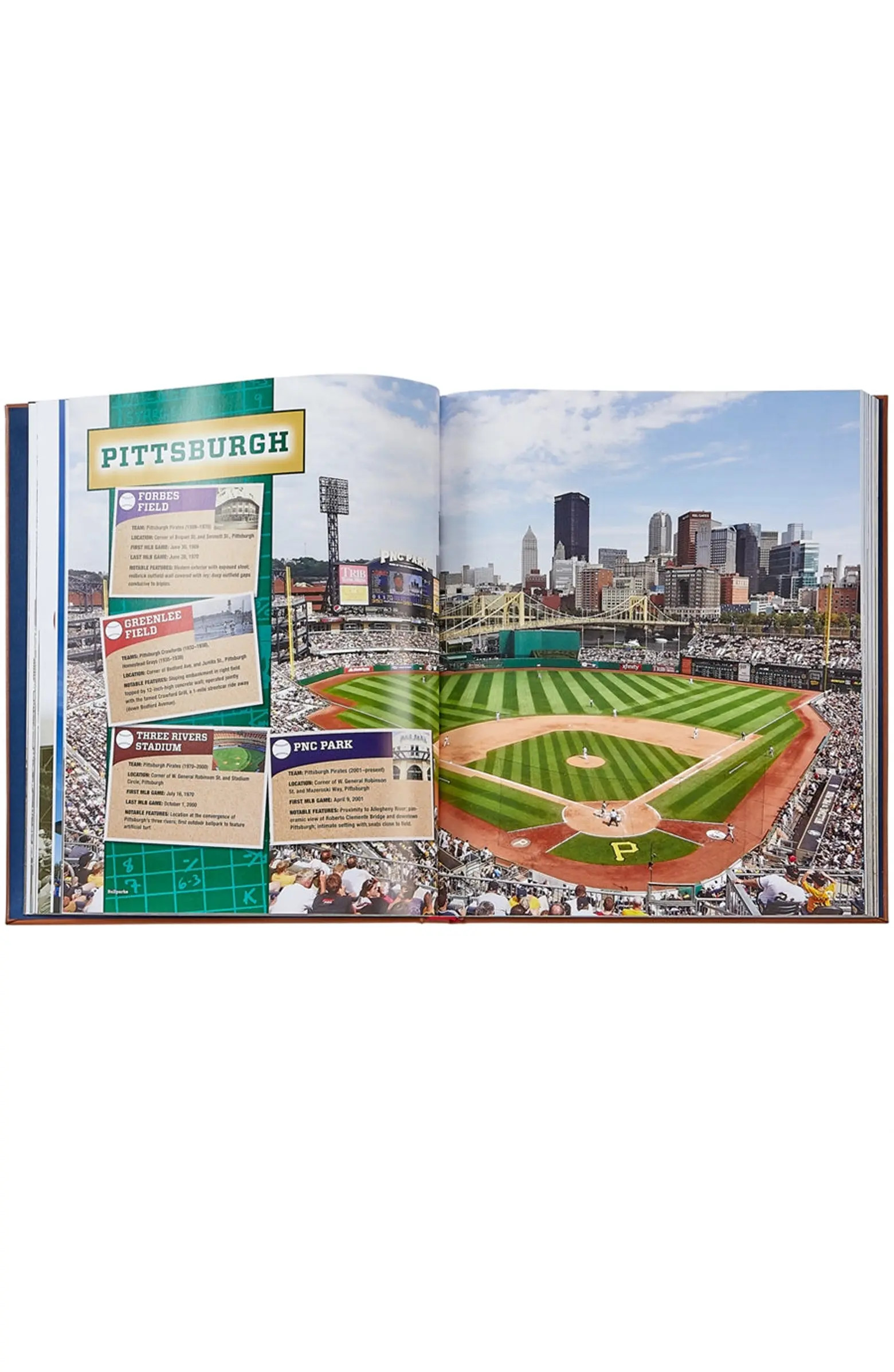 Ballparks Past and Present Leather Coffee Table Book | Nordstrom