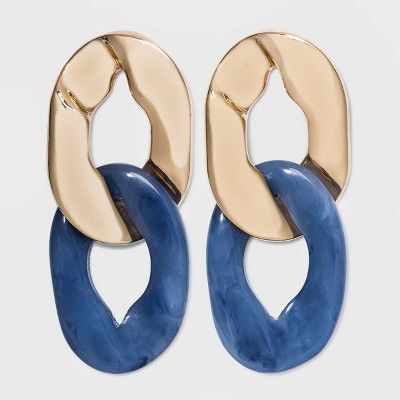 SUGARFIX by BaubleBar Miniature Linked Earrings - Medium Blue | Target