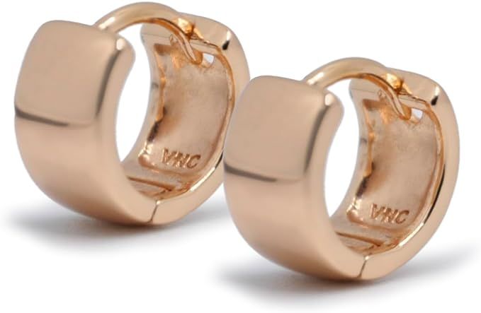18K Gold Hoop Earrings for Women | Gold Plated Hypoallergenic Lightweight Earrings | Jewelry for ... | Amazon (US)