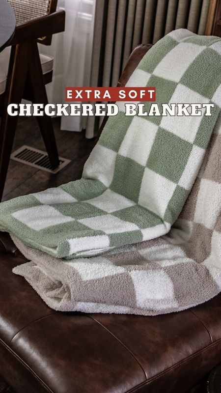 Extra cozy soft checkered throw blanket 

#LTKfindsunder50 #LTKSeasonal #LTKhome