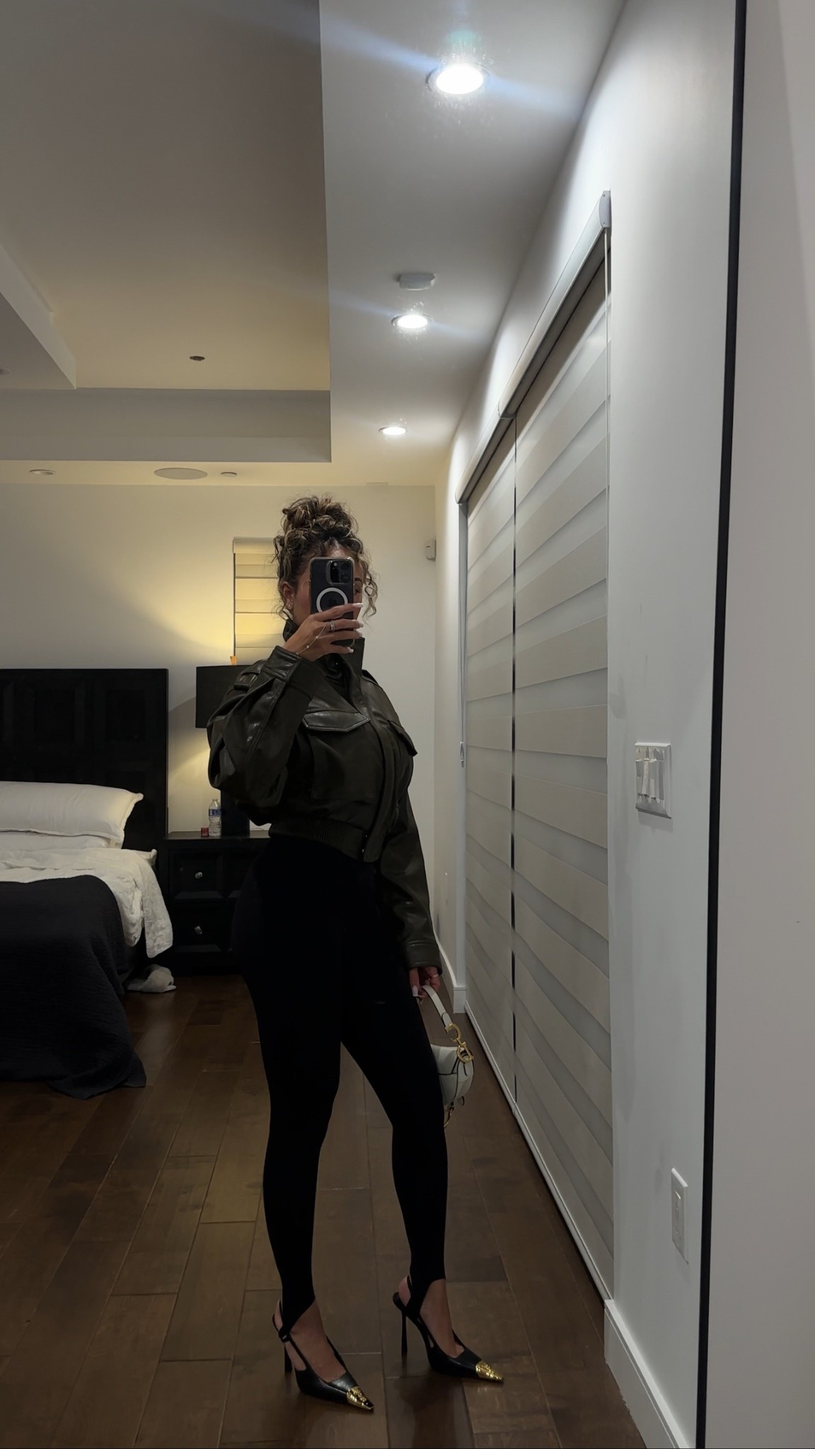 quick dinner fit! jacket: zara (khaki - small) undershirt & leggings: naked wardrobe (small - regular length) heels: ysl (tts) 

#LTKFindsUnder100 #LTKStyleTip #LTKU