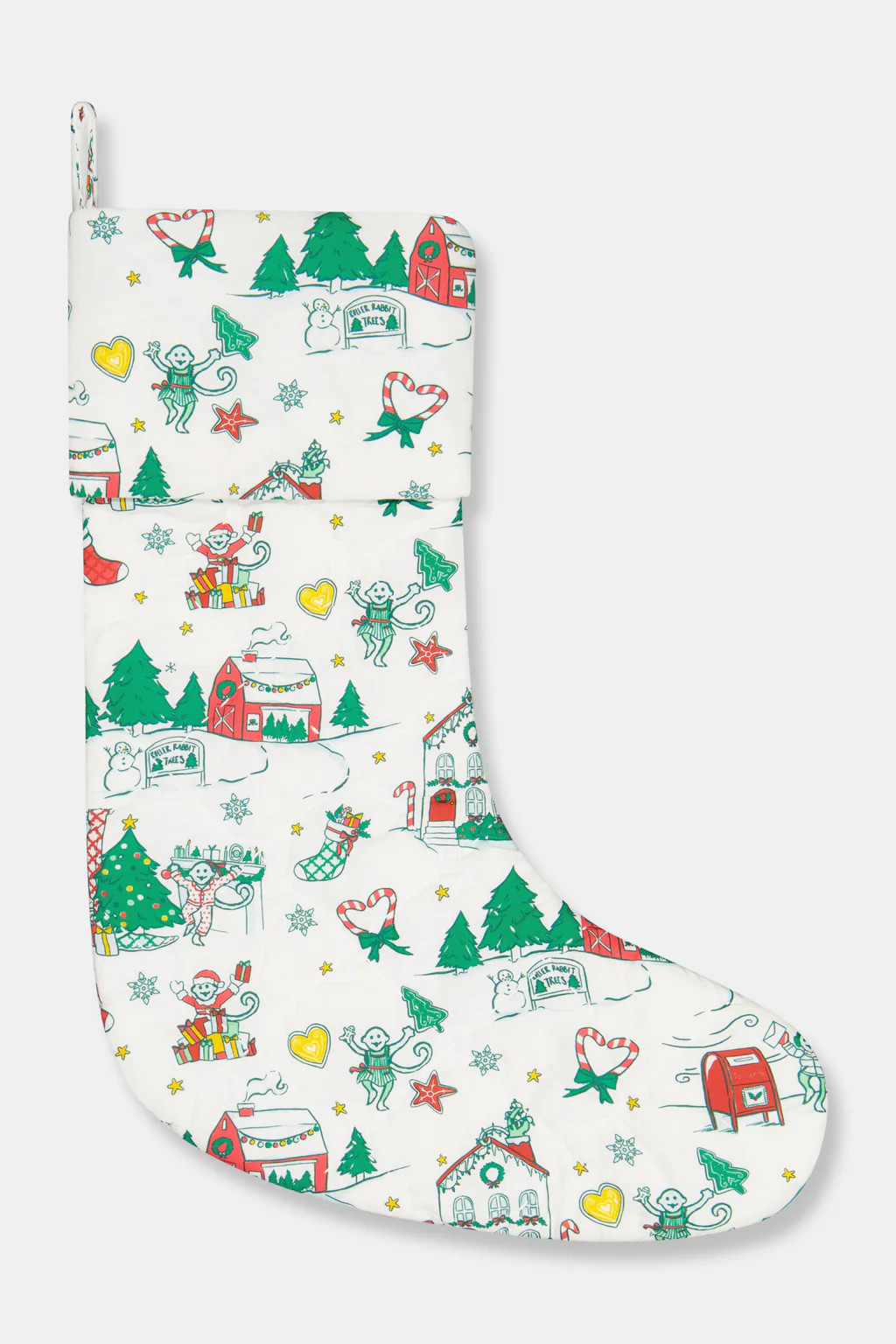 Snow Village Quilted Stocking | Roller Rabbit