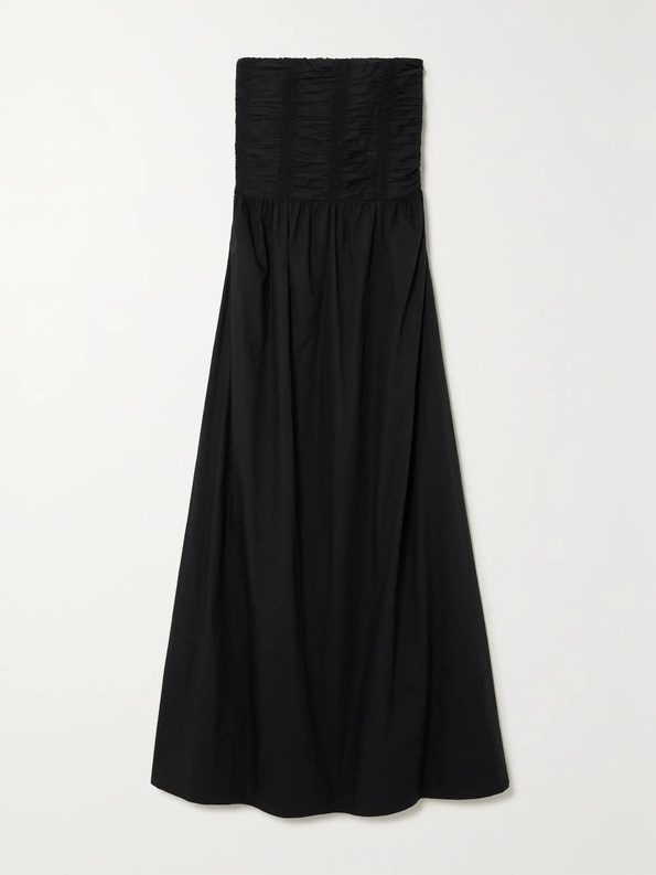 Click for more info about + NET SUSTAIN Dominquez smocked organic cotton-poplin midi dress