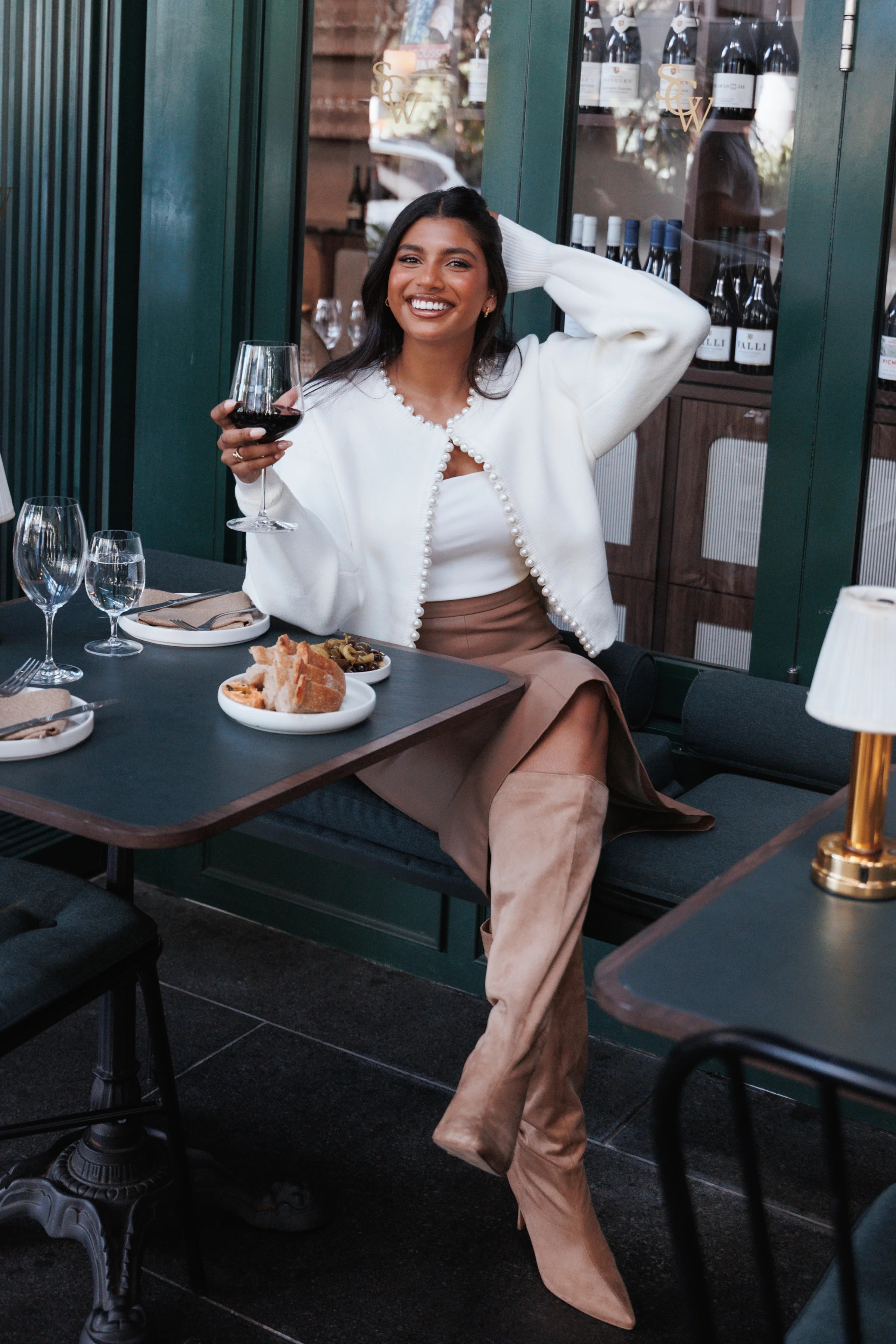 Bloom Pearl Knit Cardigan - Cream | Petal & Pup (US)