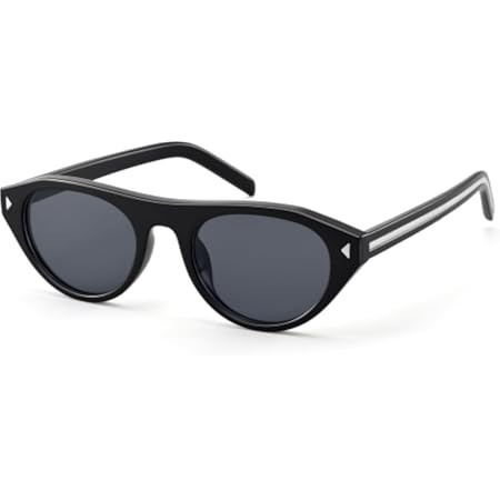 Oval Cat Eye Sunglasses for Women Trendy Retro Cateye Frame with UV Protection for Traveling or D... | Amazon (US)