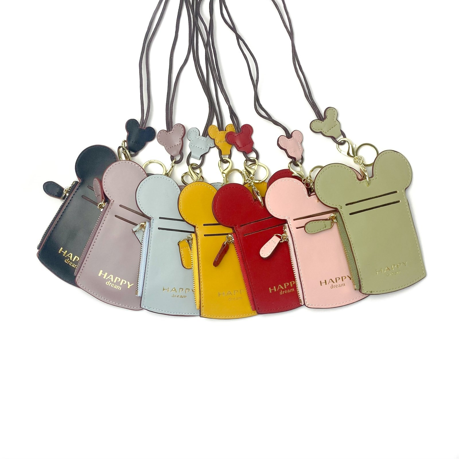 Mouse Lanyard Wallet With ID Credit Card Coin Holder | Jane