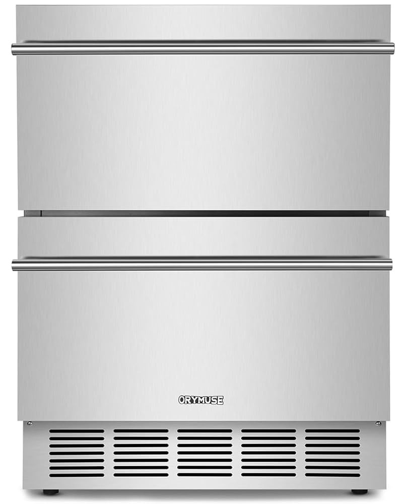 Outdoor Drawer Refrigerator, 24 Inch Undercounter Beverage Cooler Fridge with Stainless Steel Sea... | Amazon (US)