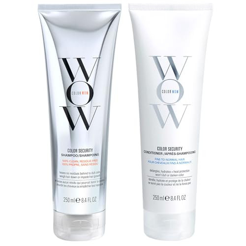 COLOR WOW Dream Clean Duo - 100% clean, sulfate-free COLOR SECURITY SHAMPOO and weightless COLOR SECURITY CONDITIONER- for Fine to Normal Hair| Achieve Super Glossy, Hydrated Hair | Amazon (US)