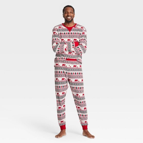 Men's Holiday Fair Isle Print Matching Family Pajama Set - Wondershop™ White | Target