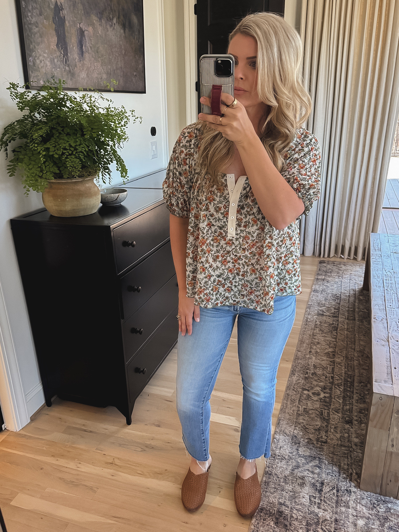 Spring flowy floral top - braided mules 

 #LTKStyleTip