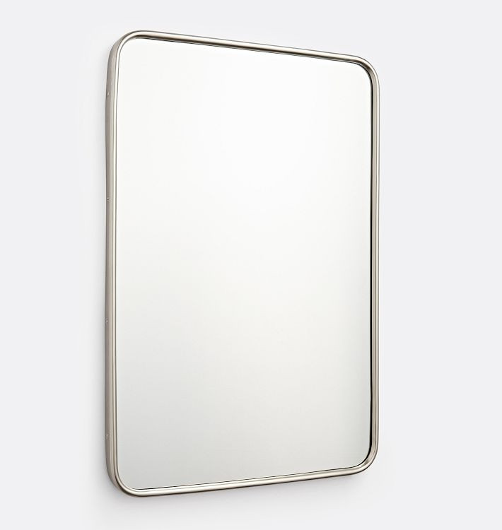 Rounded Rectangle Metal Framed Mirror | Rejuvenation | Rejuvenation